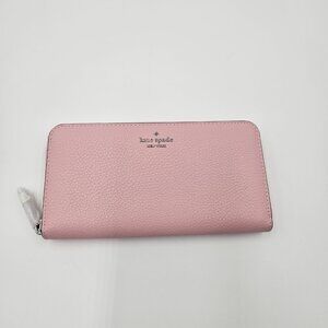 kate spade Pink Zip Around Leather Wallet